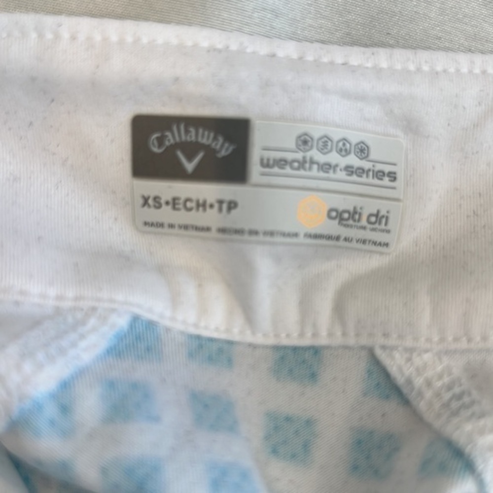 Callaway 1/4 Zip Woman’s Weather Series Size XS Opti-Dri Pull Over Active Top - Picture 5 of 7